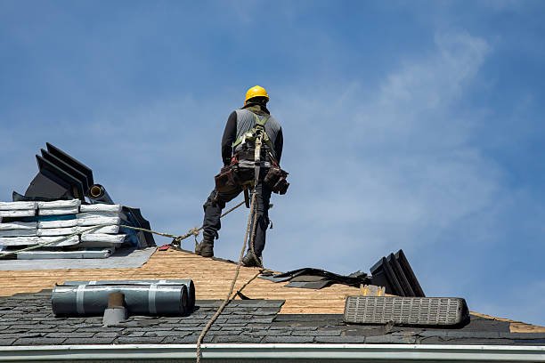 Professional Storm Damage Roof Repair technician working in Harrisville, MS